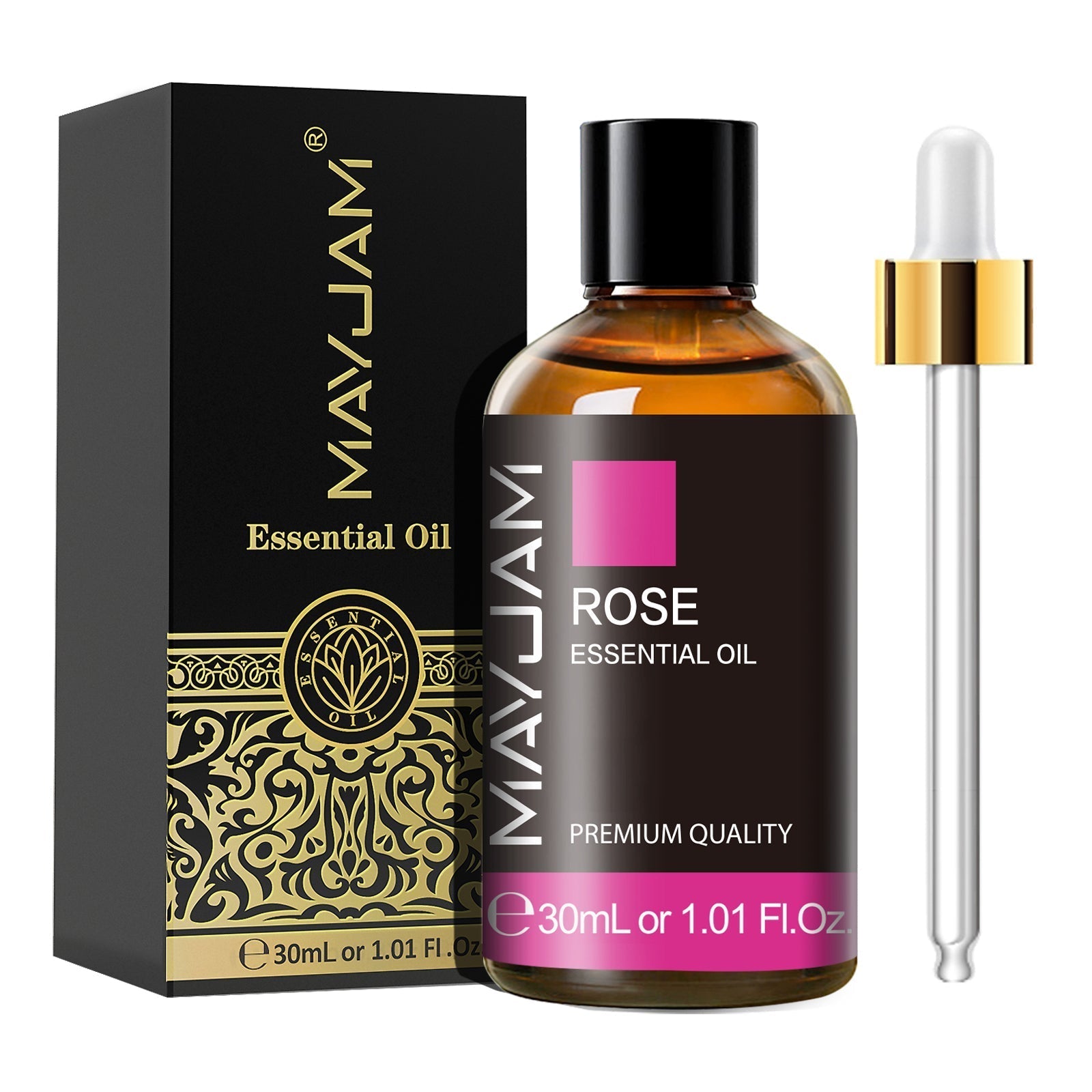 Rose Essential Oil | Natural Aromatherapy | Mayjam